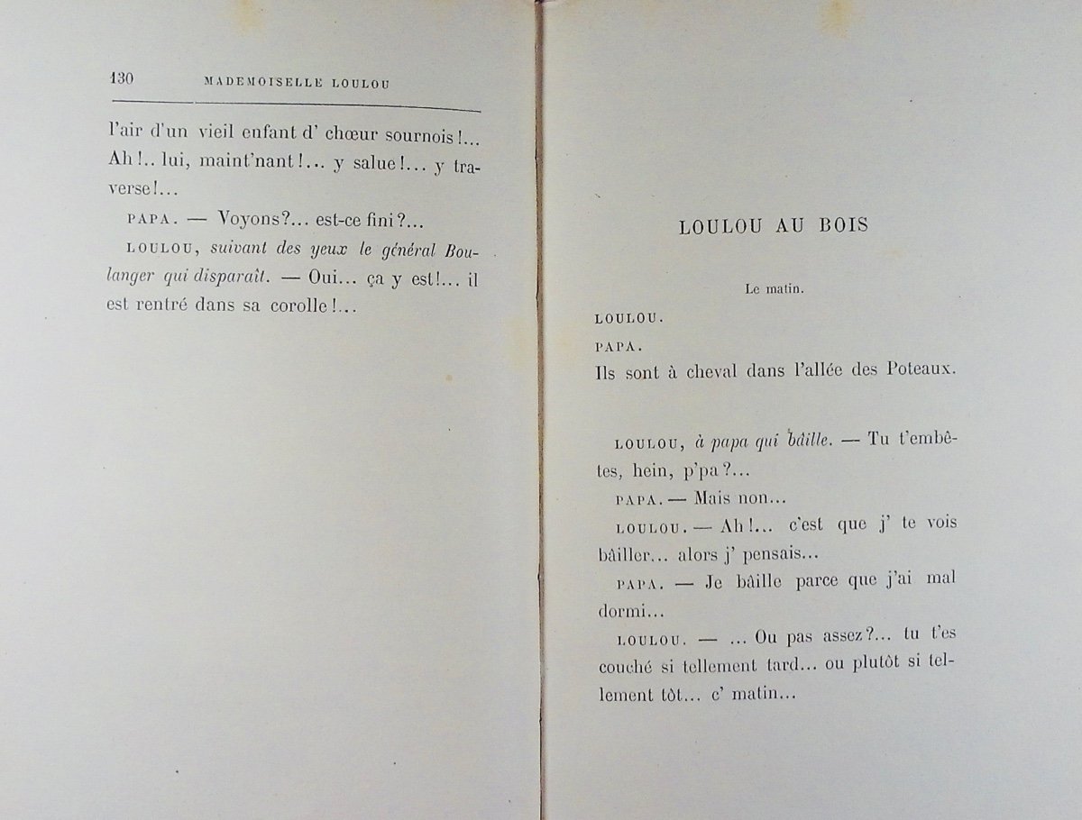 Gyp - Miss Loulou. Calmann Lévy, 1888, Full Purple Morocco Binding Signed Bézard.-photo-6