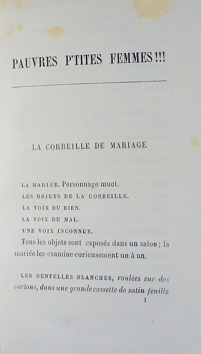 Gyp - Poor Little Women! ! !. Calmann Lévy, 1888, Full Purple Morocco Binding, Signed.-photo-3