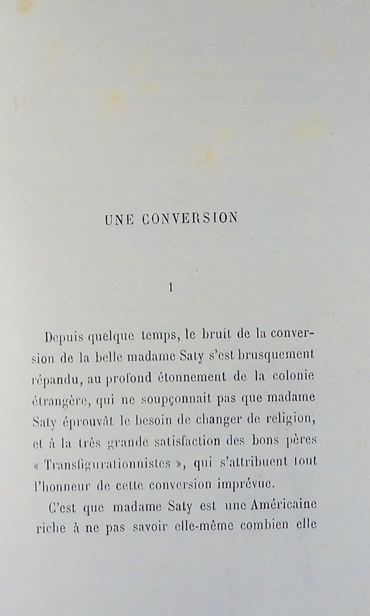 Gyp - Poor Little Women! ! !. Calmann Lévy, 1888, Full Purple Morocco Binding, Signed.-photo-7