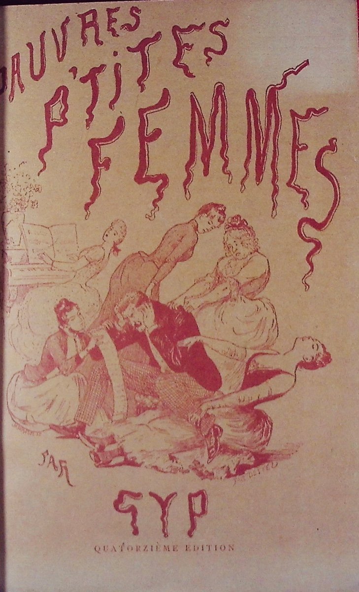 Gyp - Poor Little Women! ! !. Calmann Lévy, 1888, Full Purple Morocco Binding, Signed.