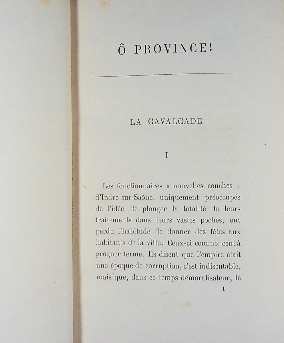 Gyp - O Province!. Calmann Lévy, 1890, Full Purple Morocco Binding Signed Bézard.-photo-3