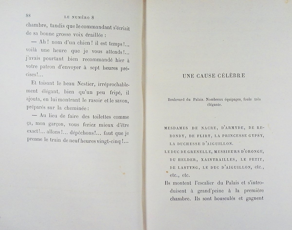 Gyp - The Education Of A Prince. Calmann Lévy, 1890, Full Purple Morocco Binding Signed Bézard.-photo-7