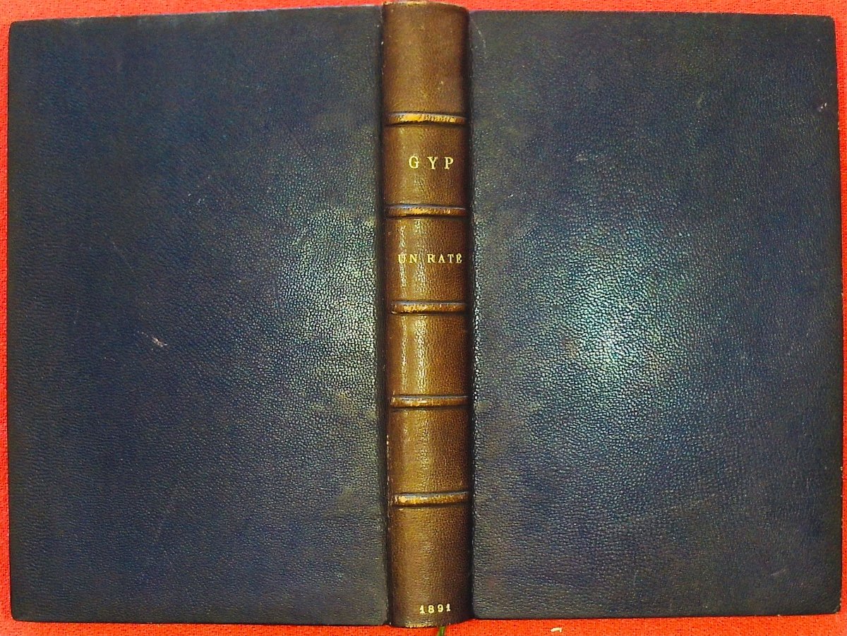 Gyp – A Failure. Calmann Lévy, 1891, Full Purple Morocco Binding Signed Bézard, Gilt Head.-photo-2