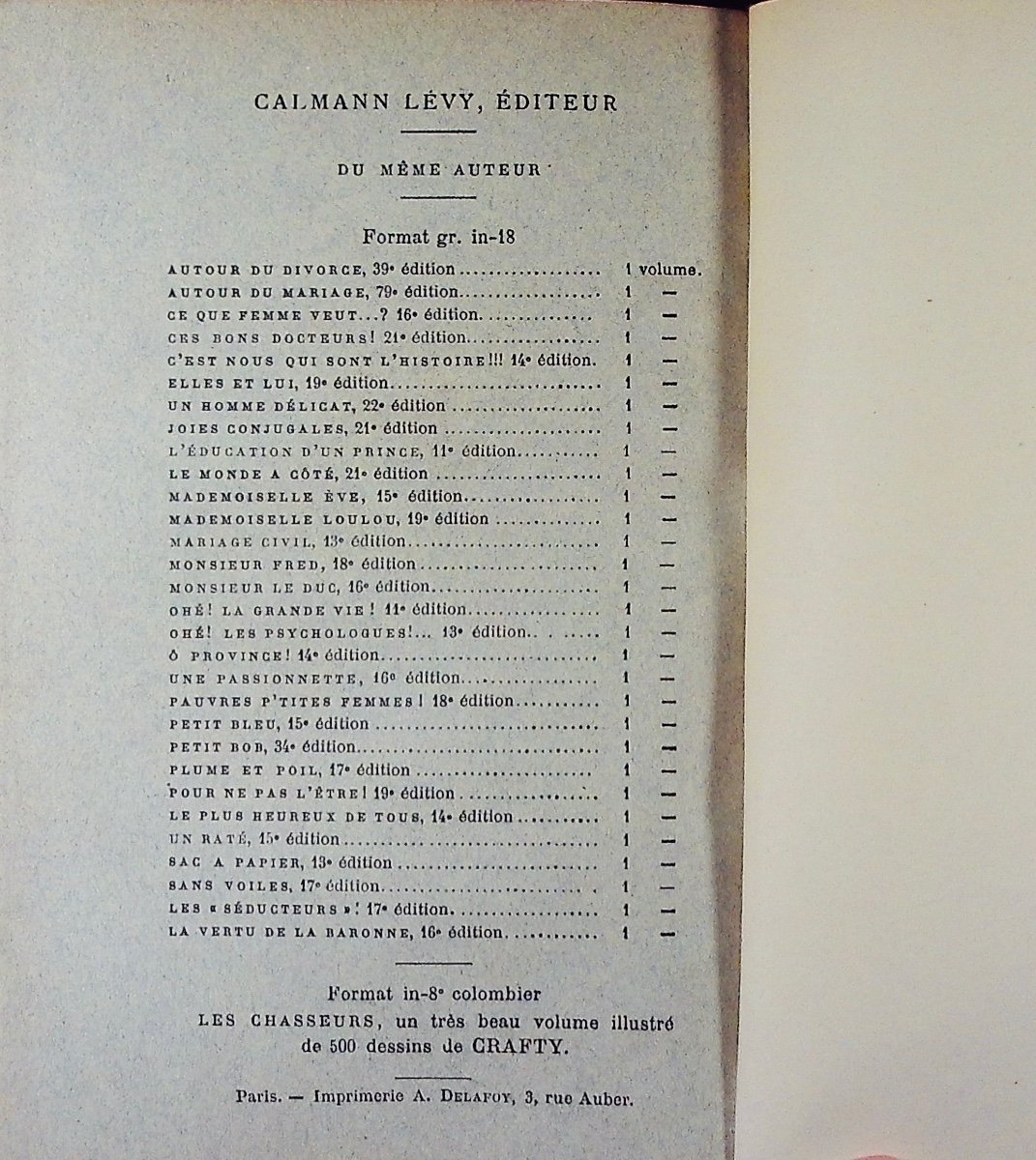 Gyp - Aunt Joujou. Calmann-lévy, 1893, Full Purple Morocco Binding Signed Bézard, Gilt Head-photo-4