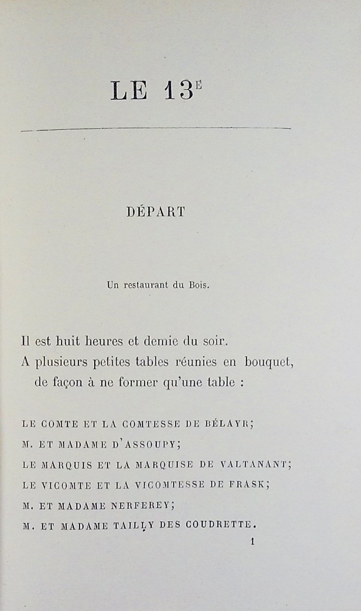 GYP - Le 13e. Calmann Lévy, 1894, reliure plein maroquin violet signée Bézard, tête dorée.-photo-3