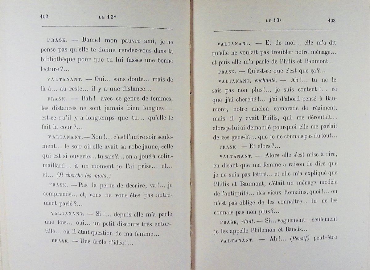 GYP - Le 13e. Calmann Lévy, 1894, reliure plein maroquin violet signée Bézard, tête dorée.-photo-3