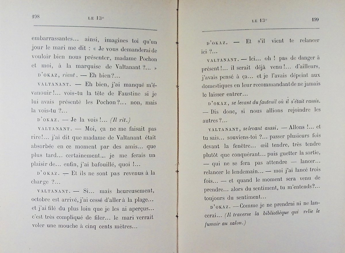 GYP - Le 13e. Calmann Lévy, 1894, reliure plein maroquin violet signée Bézard, tête dorée.-photo-5