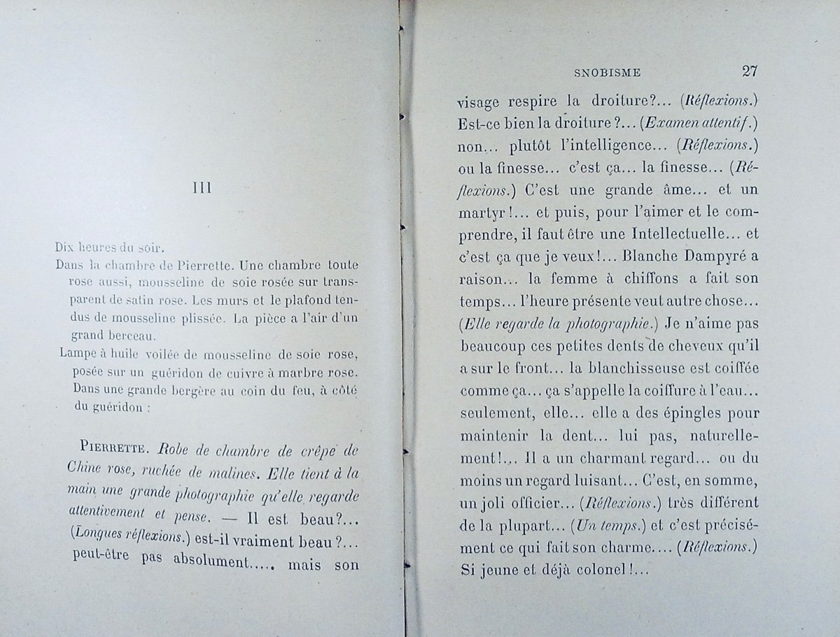 GYP - Lune de miel. Calmann Lévy, 1898, reliure plein maroquin violet signée Bézard.-photo-4