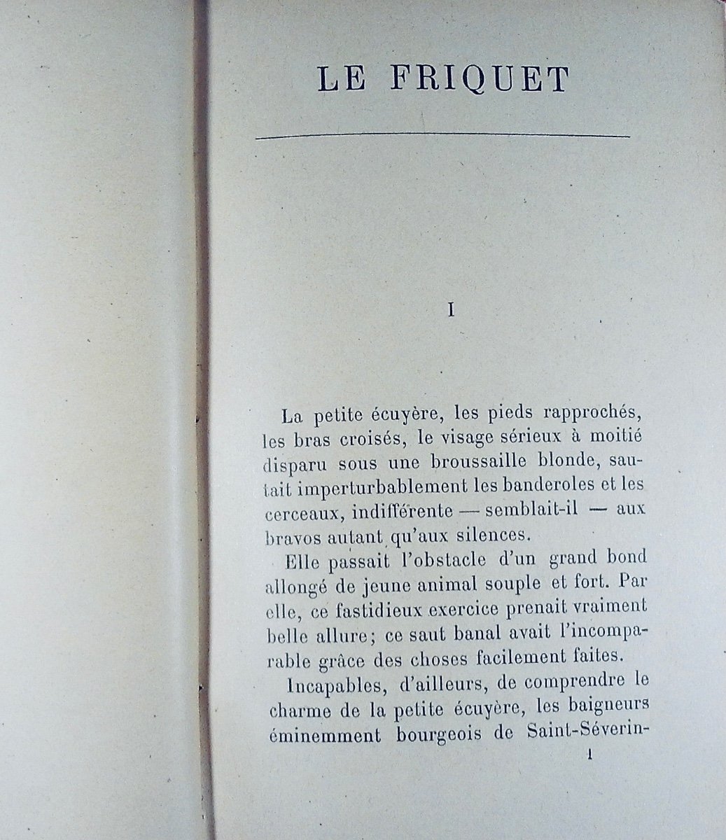 Gyp - Le Friquet. Flammarion, 1901, Full Purple Morocco Binding Signed Bézard, Gilded Head.-photo-4