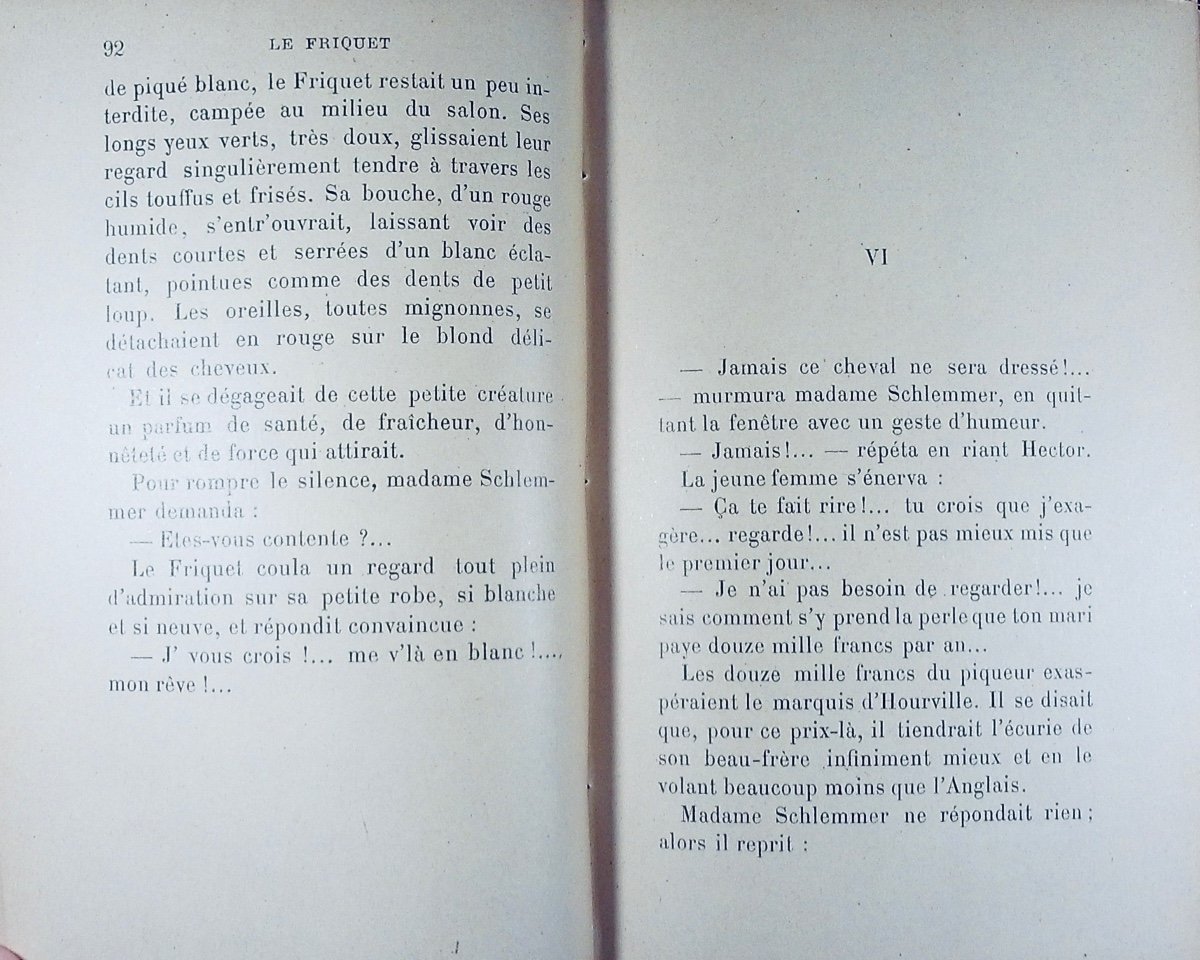Gyp - Le Friquet. Flammarion, 1901, Full Purple Morocco Binding Signed Bézard, Gilded Head.-photo-3