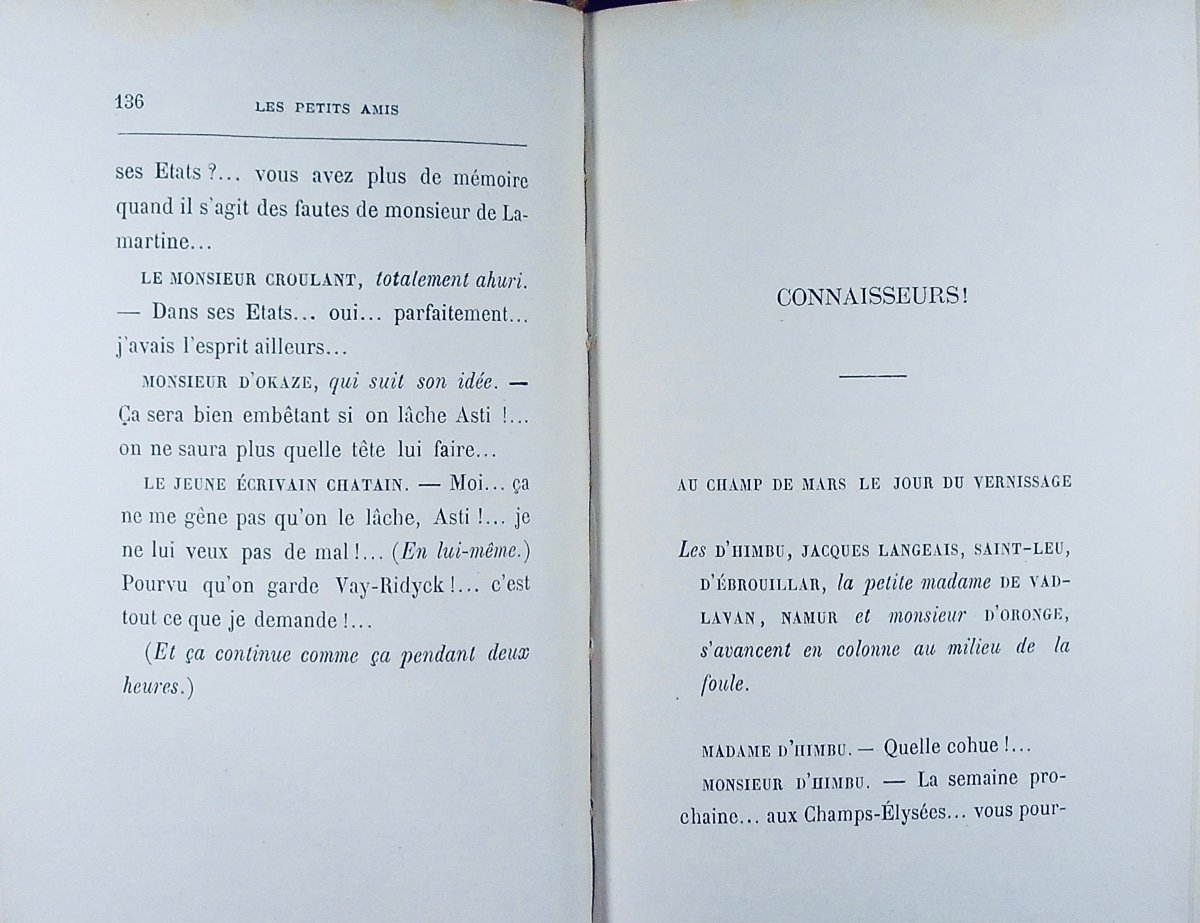 GYP - Les Petits amis. F. Juven, 1903, reliure plein maroquin violet signée Bézard, tête dorée.-photo-3