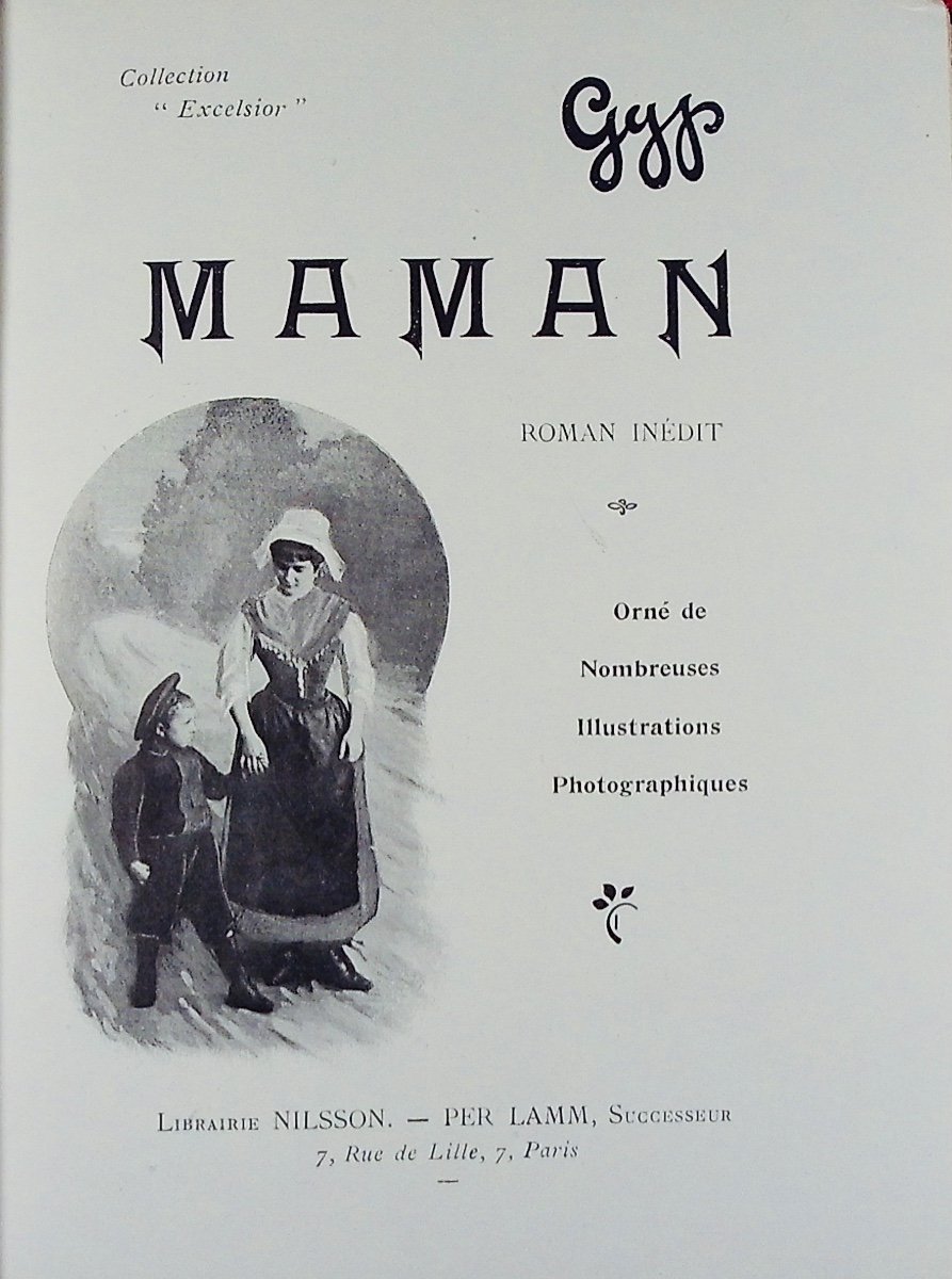 Gyp – Mom. Librairie Nilsson - Per Lamm, 1904, Full Purple Morocco Binding By Bézard.-photo-2