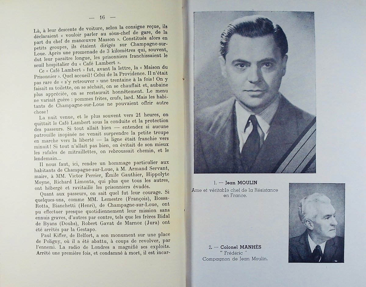 Hobam (Nicolas) - Quatre années de lutte clandestine en Lorraine. Broché, 1948, bel état.-photo-4
