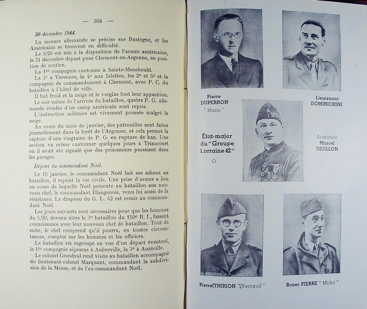 Hobam (Nicolas) - Quatre années de lutte clandestine en Lorraine. Broché, 1948, bel état.-photo-5