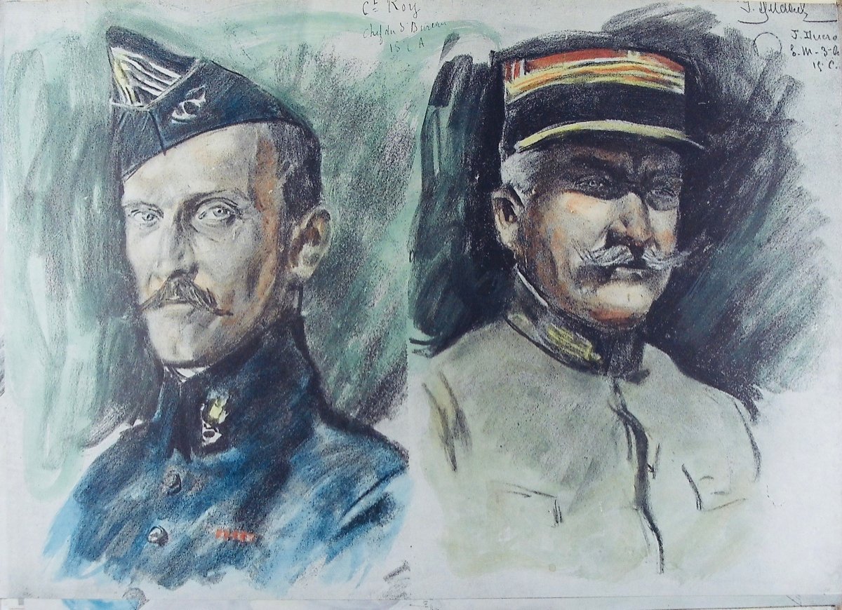 JONAS (Lucien) - Douaumont. Paris, Dorbon-Ainé, 1920. Reproduction d'un carnet de dessin.-photo-8