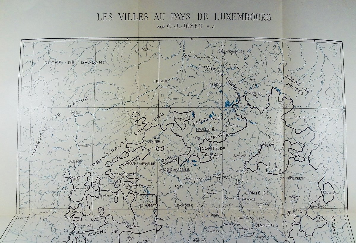 Joset - Cities In The Country Of Luxembourg (1196-1383). 1950, Paperback, Sent By The Author.
