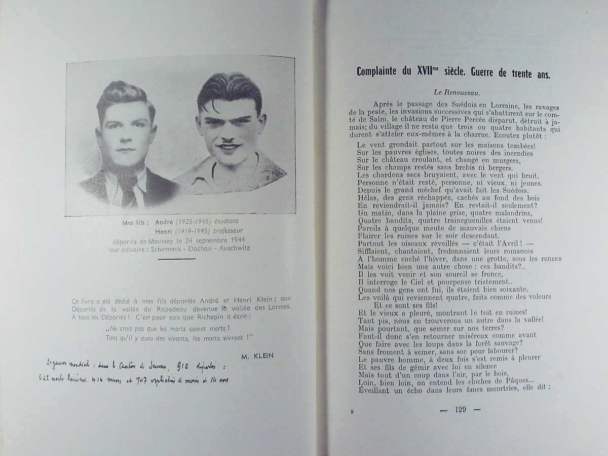 KLEIN-ADAM (Marie) - Le Rouet de Marguerite. Histoire et folklore des environs du Donon. 1960.-photo-5