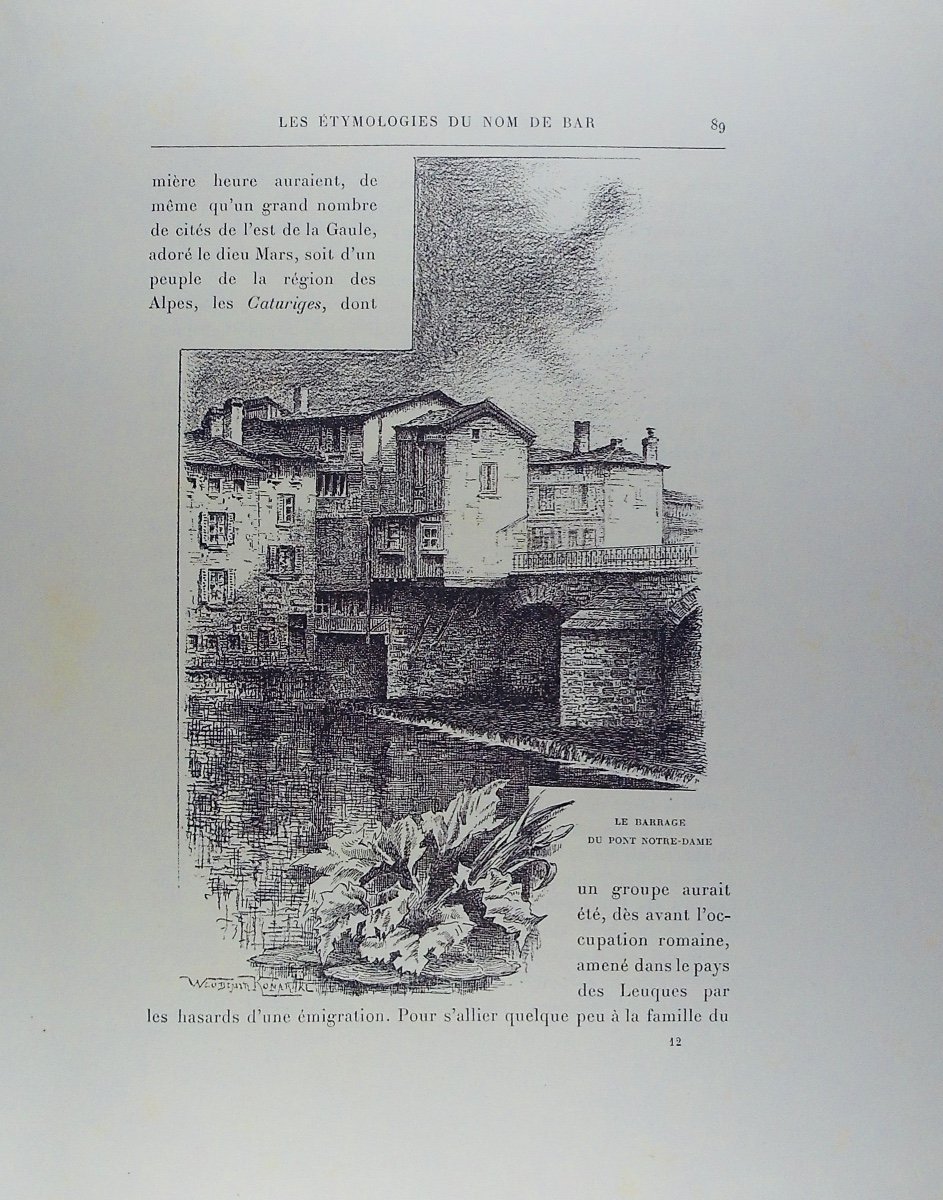 KONARSKI (Wlodimir) -Bar-Le-Duc et le Barrois. Imprimerie Comte-Jacquet, 1909, 2 vol, brochés.-photo-3