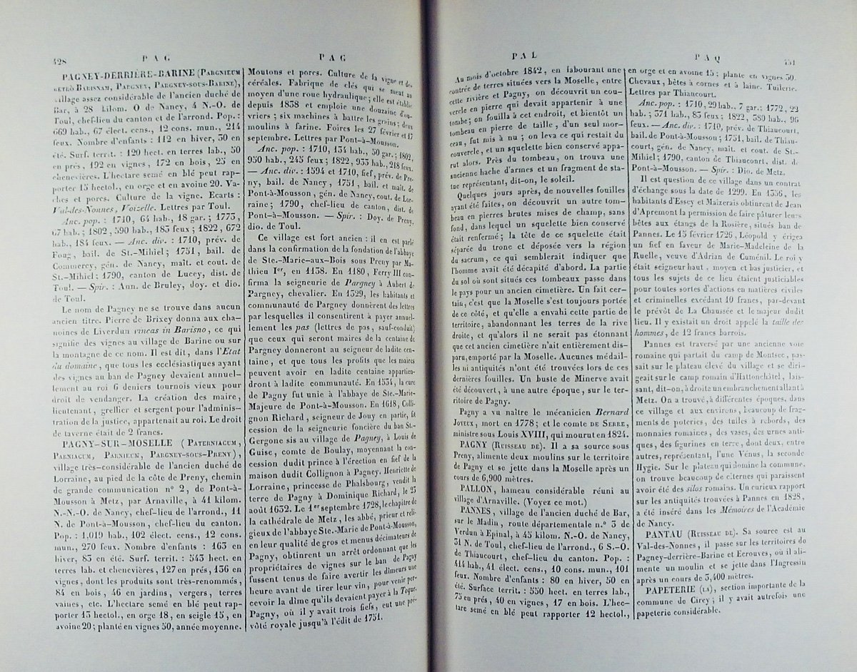 Lepage - The Department Of Meurthe. Berger-levrault, 1978, Publisher's Cloth Bindings.-photo-7