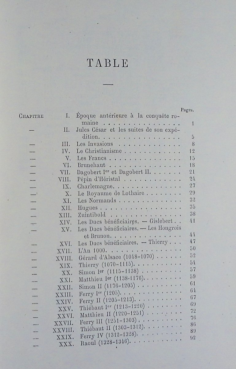 Leupol (l.) - Summary Of Lorraine History. Grosjean, 1874, Period Full Cloth Binding.-photo-3