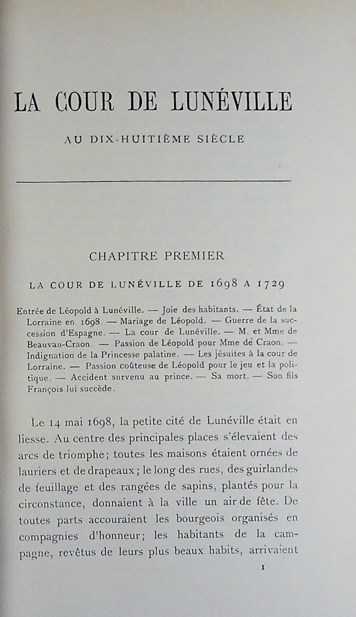 Maugras (gaston) - The Court Of Lunéville In The 18th Century. Plon-nourrit Et Cie, 1904. Hardcover.-photo-4