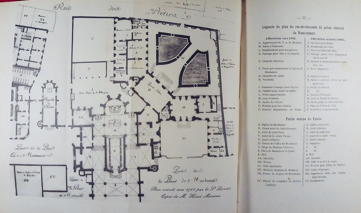 Mougin (stéphane) - Historical Notice On The Abbey Palace Of Remiremont. Huguenin, 1901.-photo-3