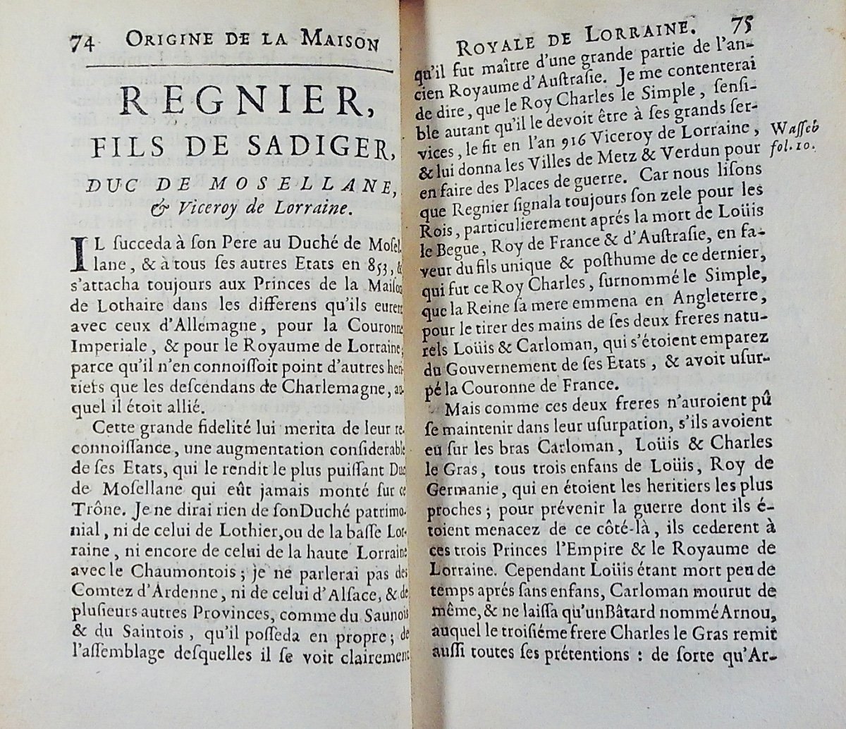 MUSSEY (Jean de) - La Lorraine ancienne et moderne ou l'ancien duché de mosellane. 1712.-photo-5