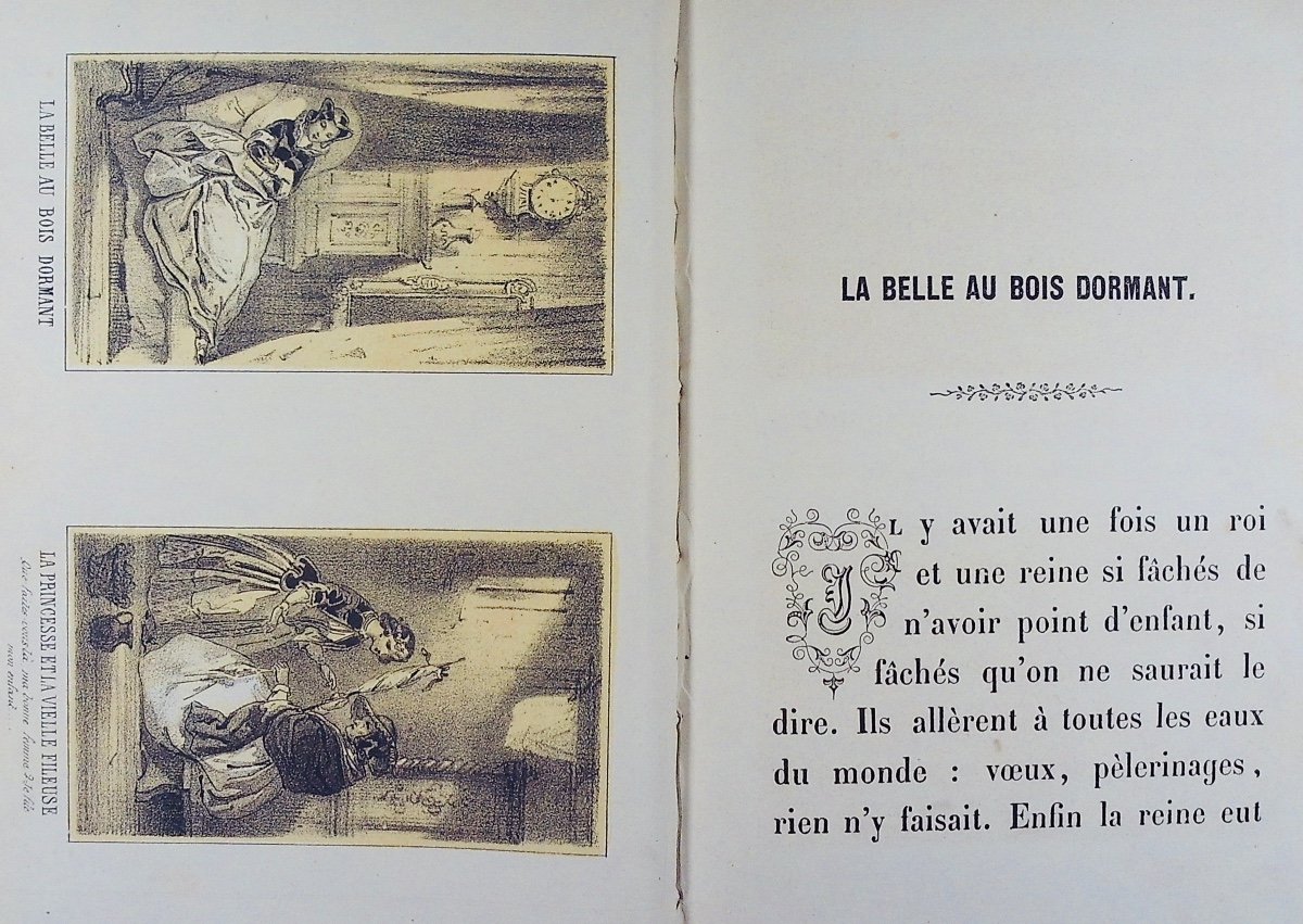 PERRAULT - La belle au bois dormant. Le petit chaperon rouge. Haguenthal, vers 1830.-photo-8