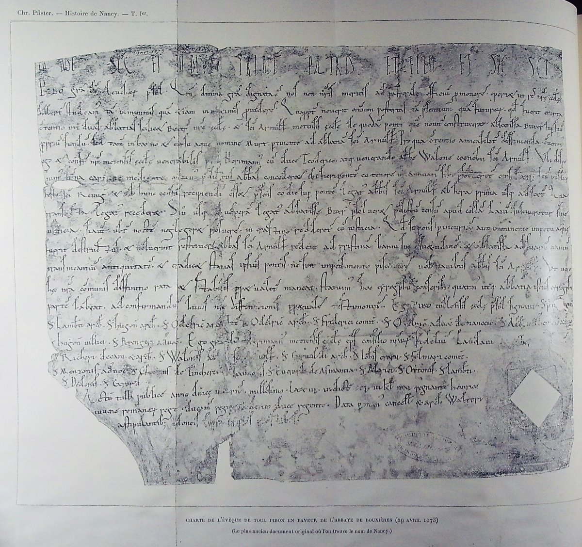 PFISTER - Histoire de Nancy. Berger-Levrault, 1902, en reliure d'éditeur aux toits de Nancy.-photo-6