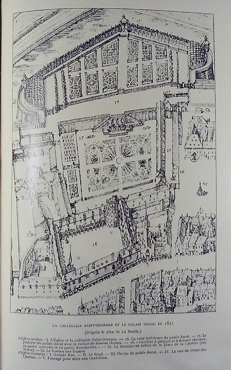 PFISTER - Histoire de Nancy. Berger-Levrault, 1902, en reliure d'éditeur aux toits de Nancy.-photo-7