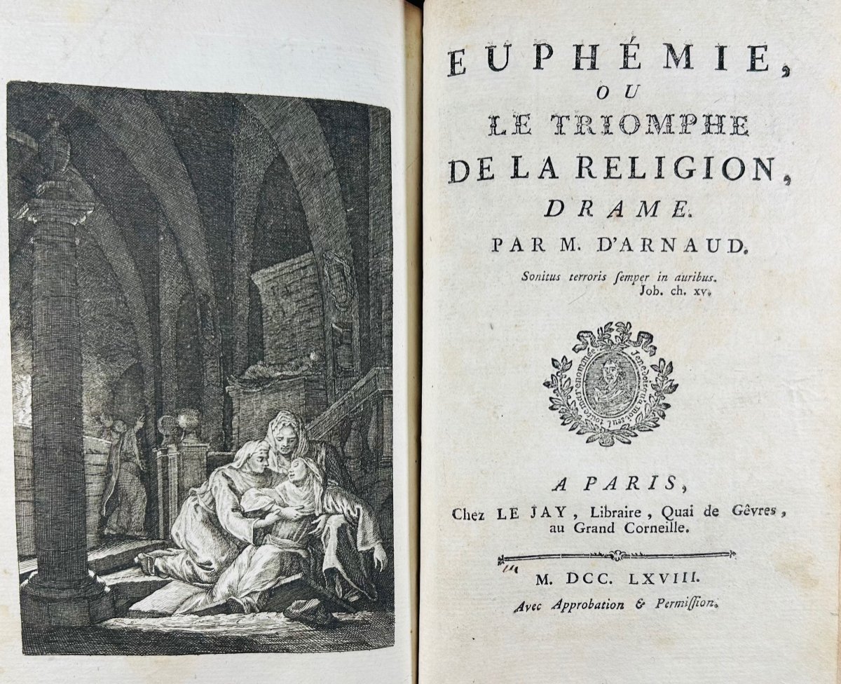 Pierron (bernardin) - The Temple Of The Messins, Poem. Metz, Collignon, 1779, Period Binding.-photo-4