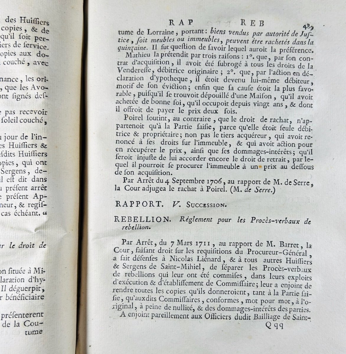Rogeville - Jurisprudence Of The Courts Of Lorraine. Lamort, 1785, In Period Binding.-photo-3