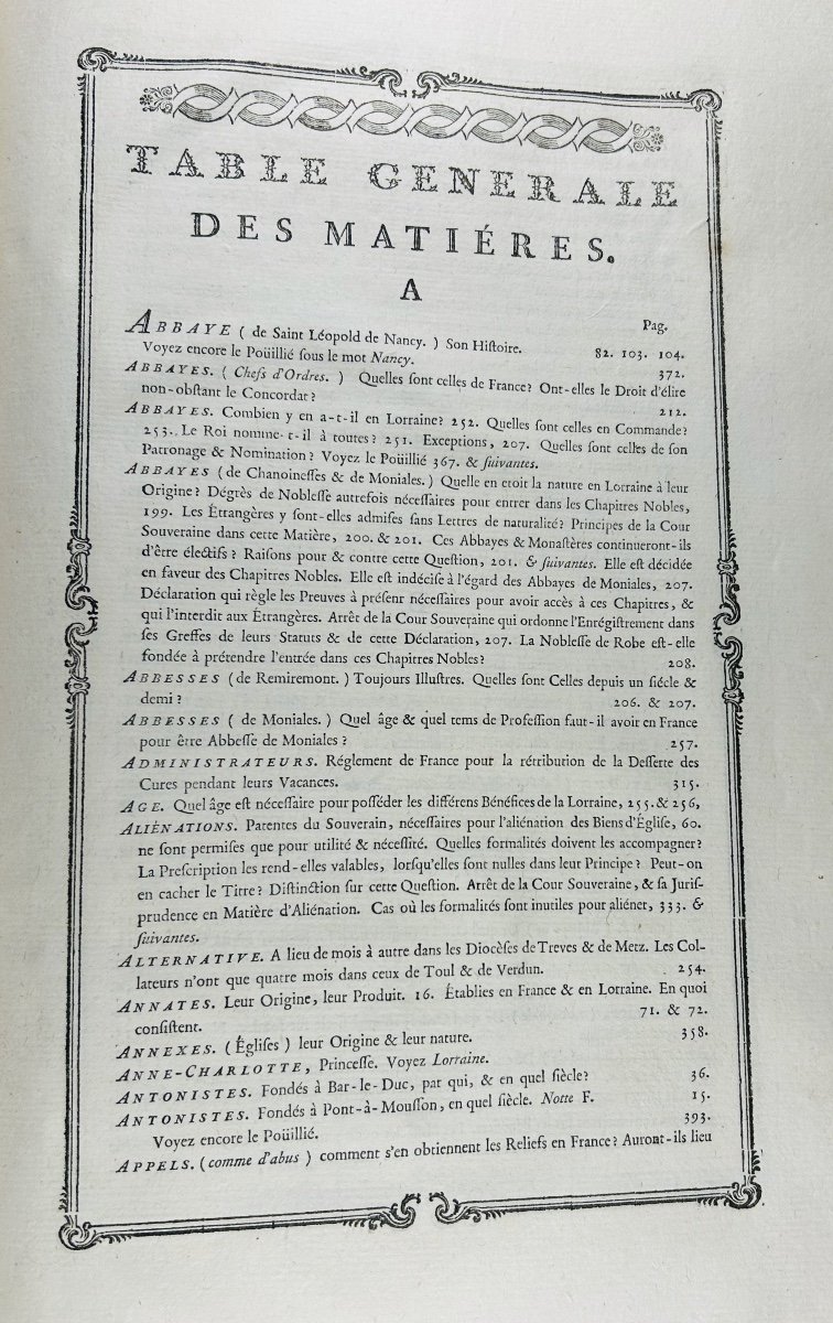 Thibault (françois Timothée) - History Of The Laws And Customs Of Lorraine And Barrois. 1763.-photo-6
