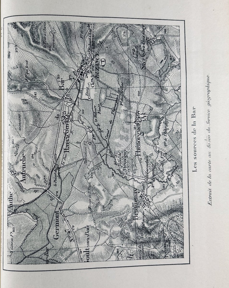 Vidal De La Blache - Study On The Lorraine Valley Of The Meuse. Armand Colin, 1908, Bound.-photo-8