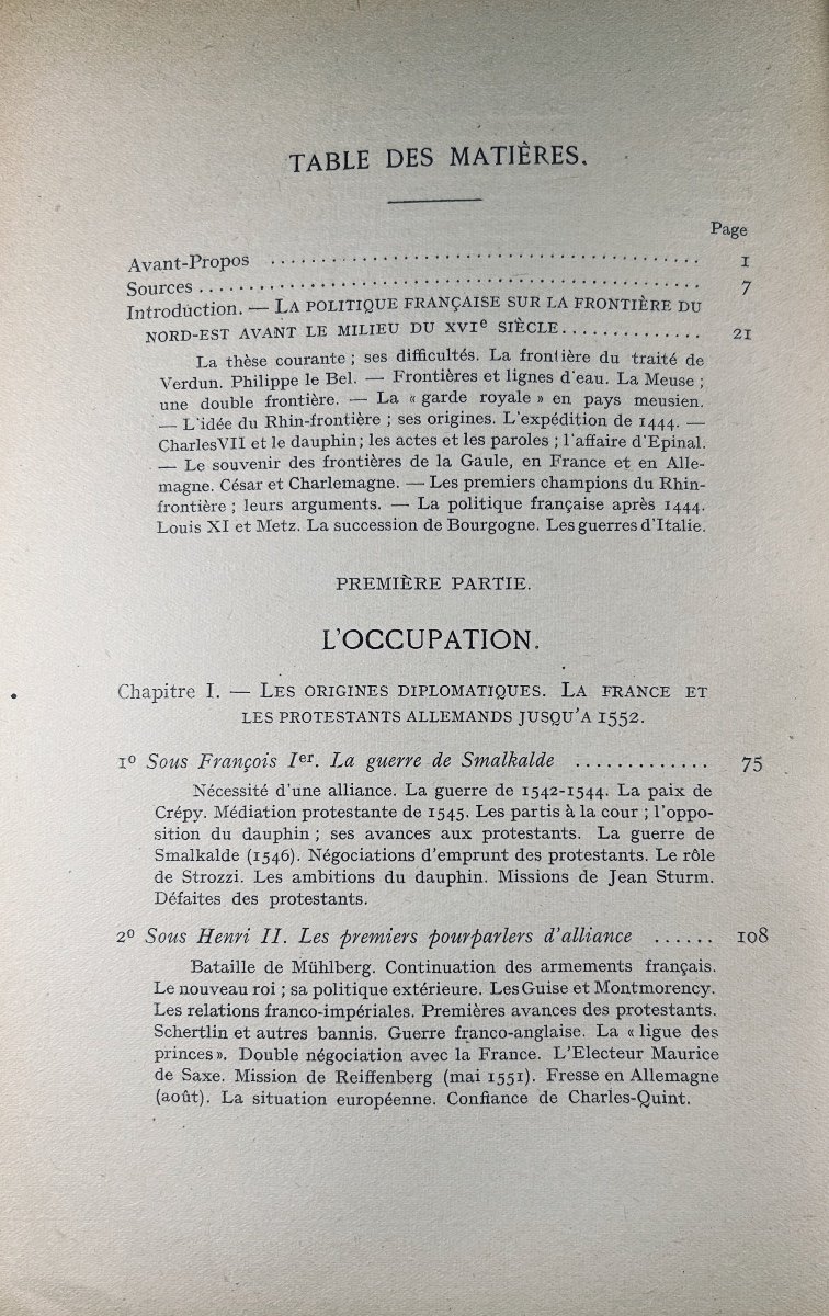 Zeller (gaston) - The Reunion Of Metz With France (1552-1648). Les Belles Lettres, 1926, Paperback.-photo-3
