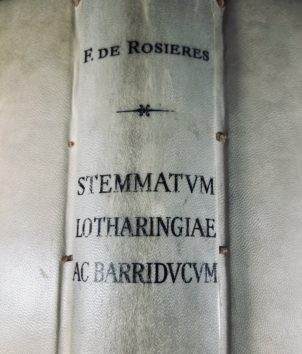 ROSIÈRES (François de) - Stemmatum lotharingiae....  Guillaume Chaudière, 1580, reliure moderne-photo-6