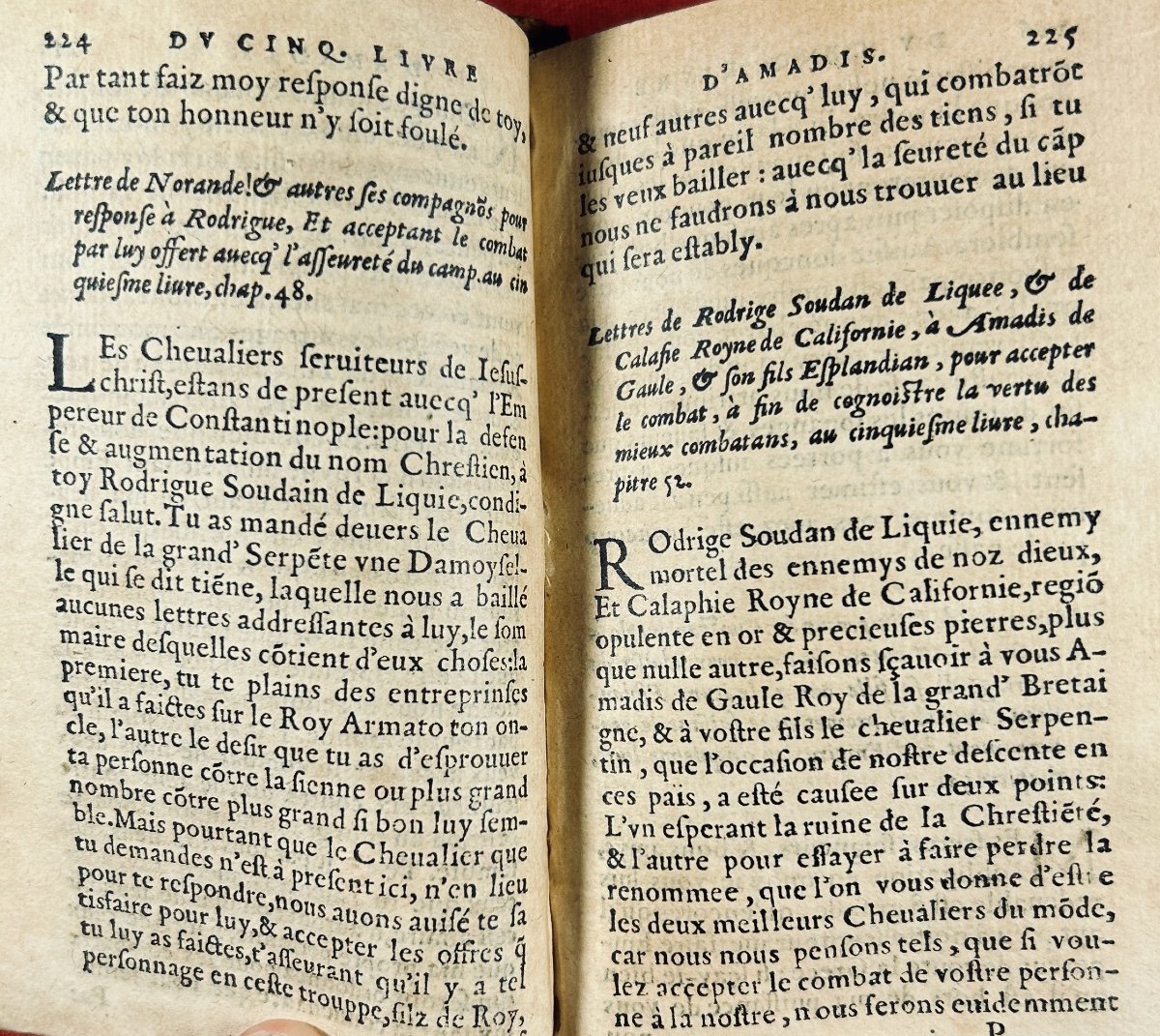 [MONTALVO (Garci Rodriguez de)] - Thrésor de tous les livres d'Amadis de Gaule. Rigaud, 1605.-photo-1