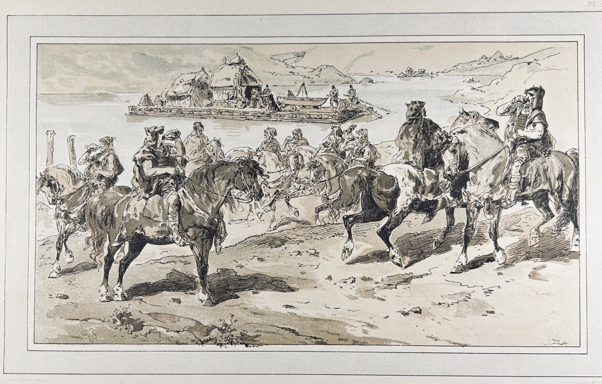CATTIER (Edmond) - Cinquantenaire des chemins de fer belges. Cortège historique. Rozez, 1886.-photo-4