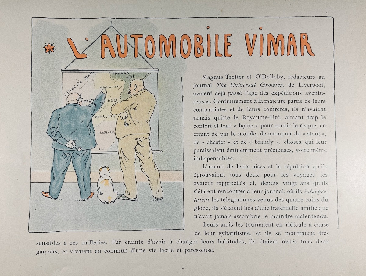 Vimar (auguste) - The Vimar Automobile. Librairie Du Figaro, Circa 1902, Publisher's Hardcover.-photo-3