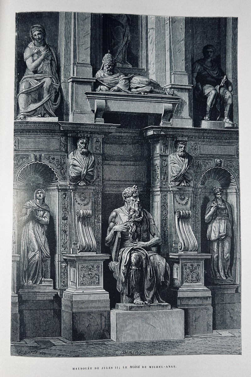 Wey (francis) - Rome Description And Memories. Hachette Et Cie, 1872, Beautiful Signed Binding.-photo-2