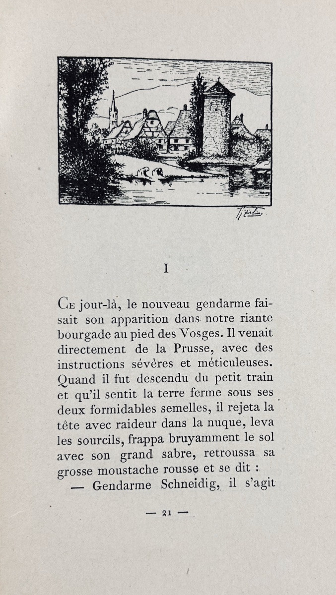 [zislin] - Geis (albert) - Gendarme Schneigid And His Misadventures In Alsace. 1919, Paperback.-photo-3