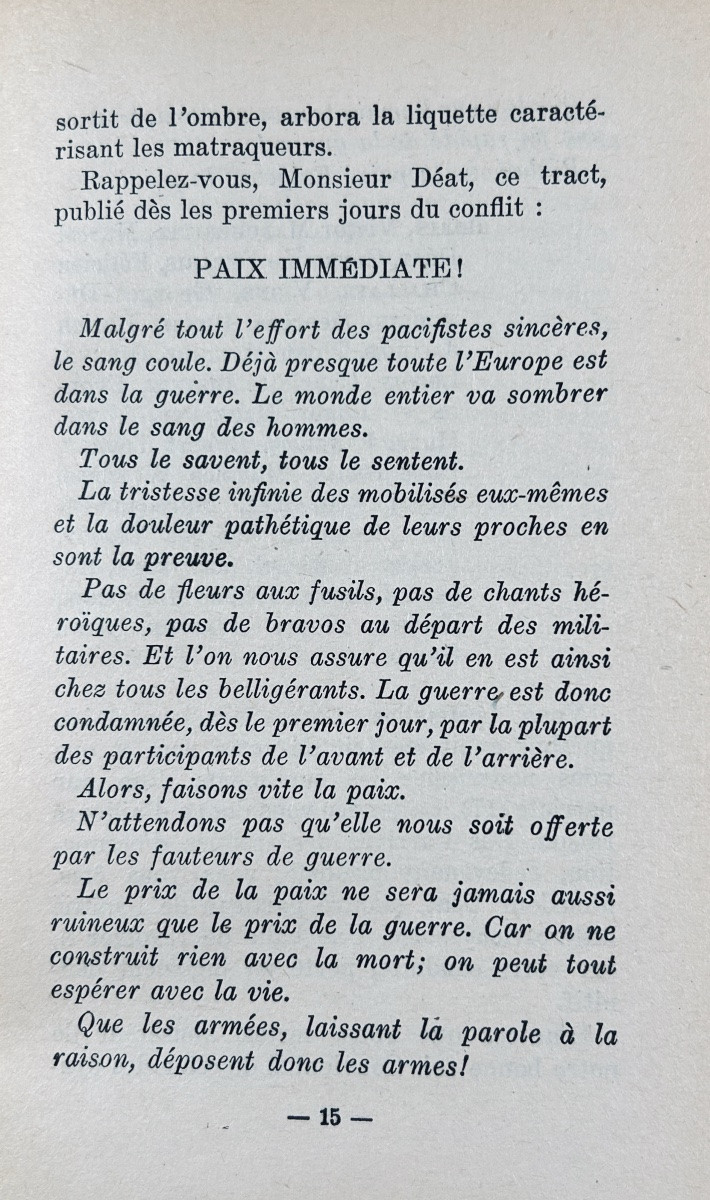 SOUVENANCE (Jean) - Pour un parti pacifiste internationaliste (P.P.I.). Par l'auteur, 1945.-photo-1