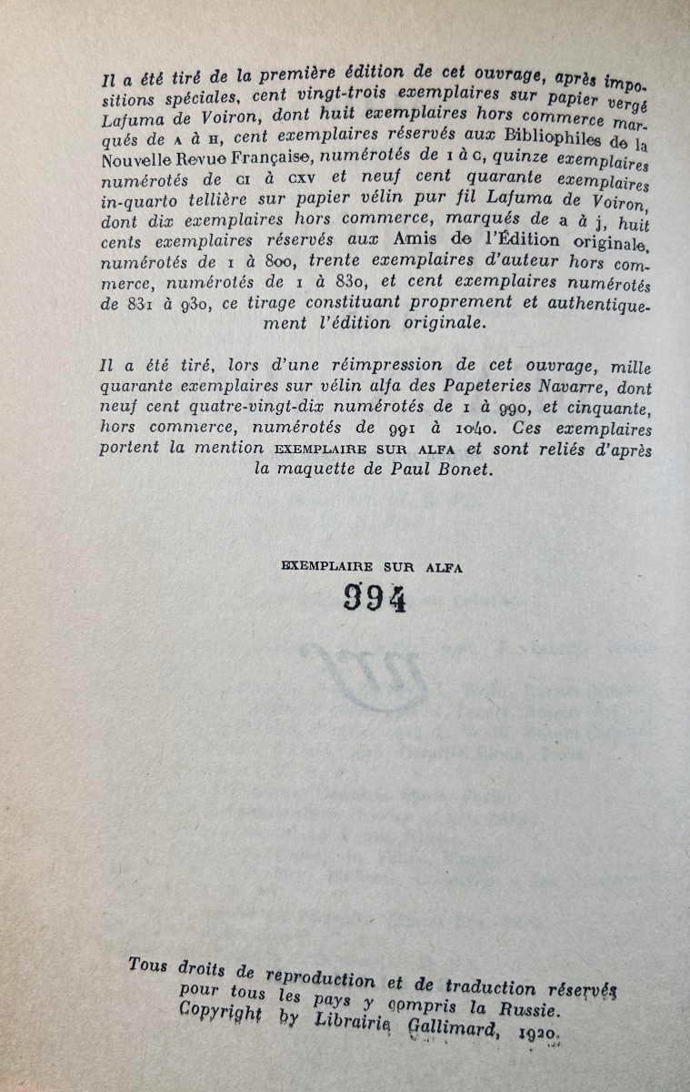 ALAIN - Système des beaux-arts. Paris, Éditions Gallimard, 1948, cartonnage Paul Bonet.-photo-3
