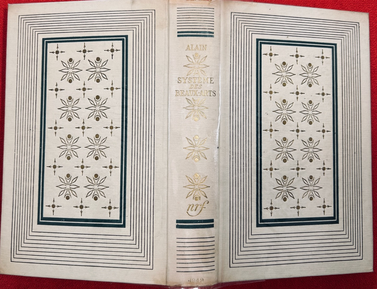 ALAIN - Système des beaux-arts. Paris, Éditions Gallimard, 1948, cartonnage Paul Bonet.