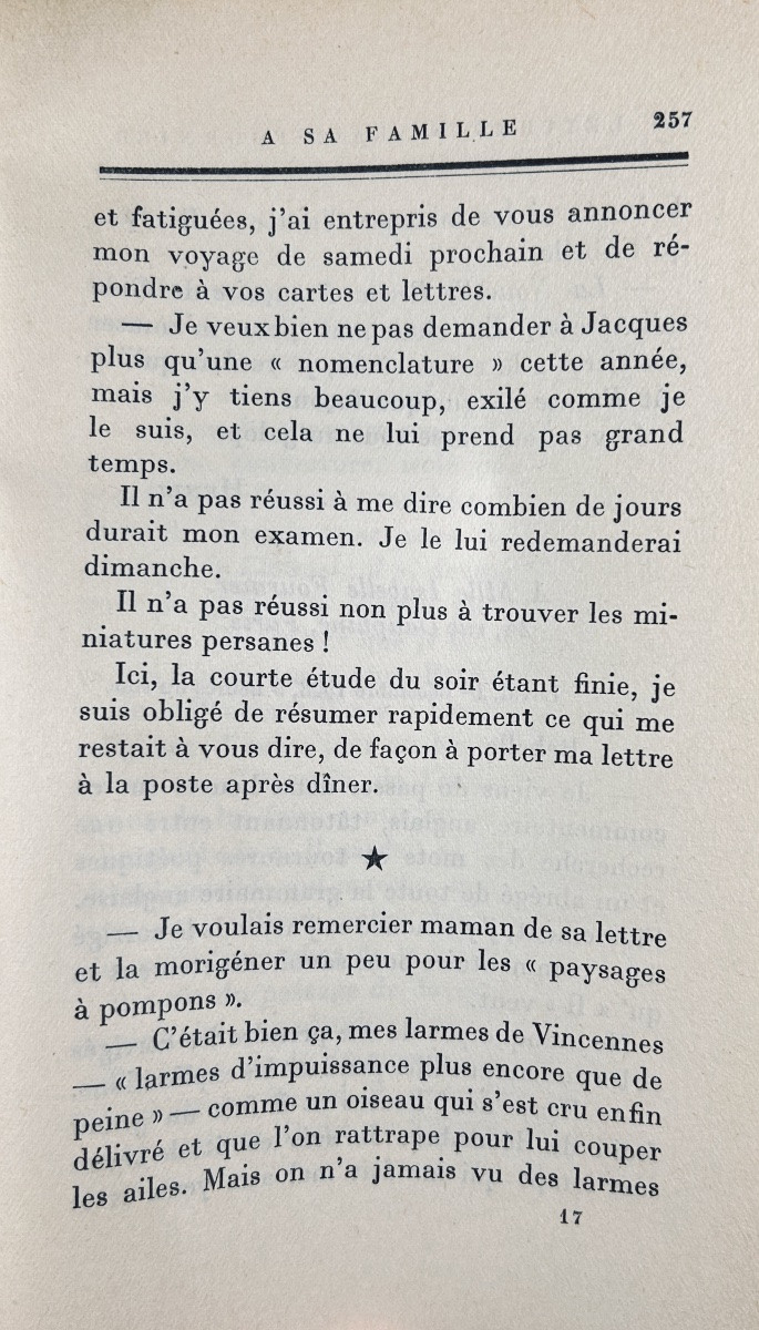 ALAIN-FOURNIER - Lettres d'Alain-Fournier à sa famille (1905-1914). Paris, Plon, 1930, broché.-photo-5