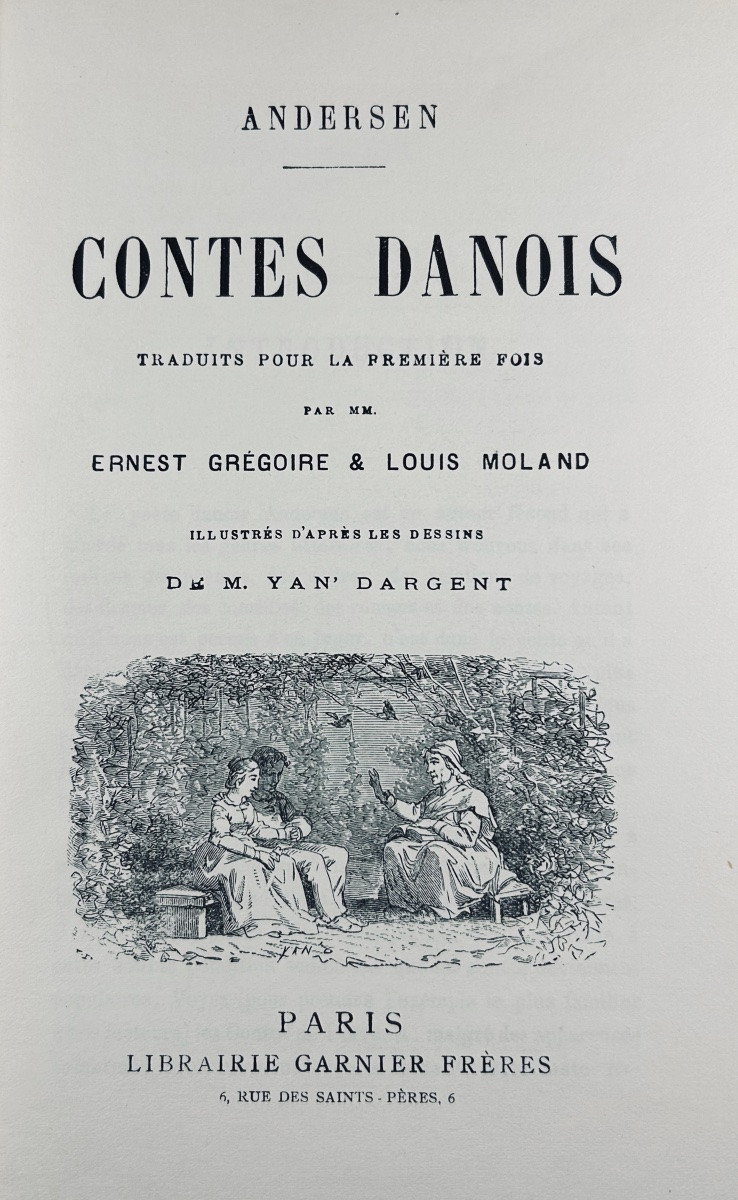 Andersen (hans-christian) - Danish Tales. Garnier Frères, 1929, Illustrated By Yan' Dargent.-photo-3