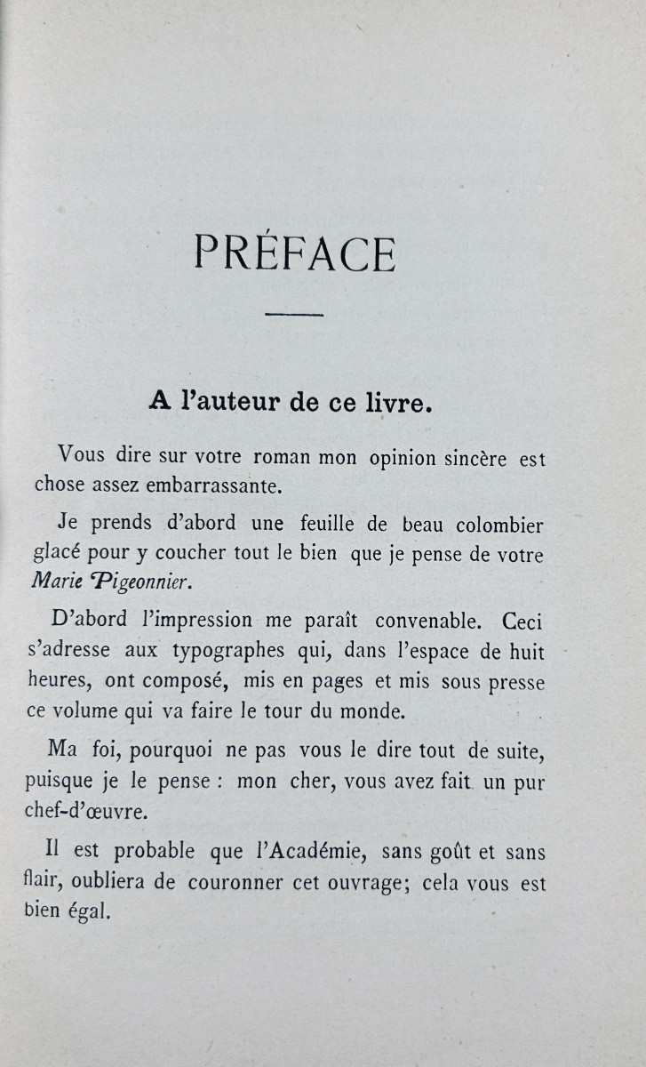La vie de Marie Pigeonnier par un de ses ***.  20 rue du Croissant, 1881, dans une reliure.-photo-3