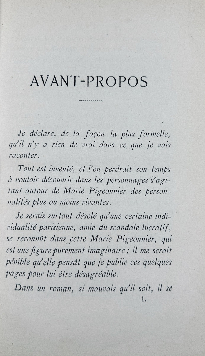 La vie de Marie Pigeonnier par un de ses ***.  20 rue du Croissant, 1881, dans une reliure.-photo-4