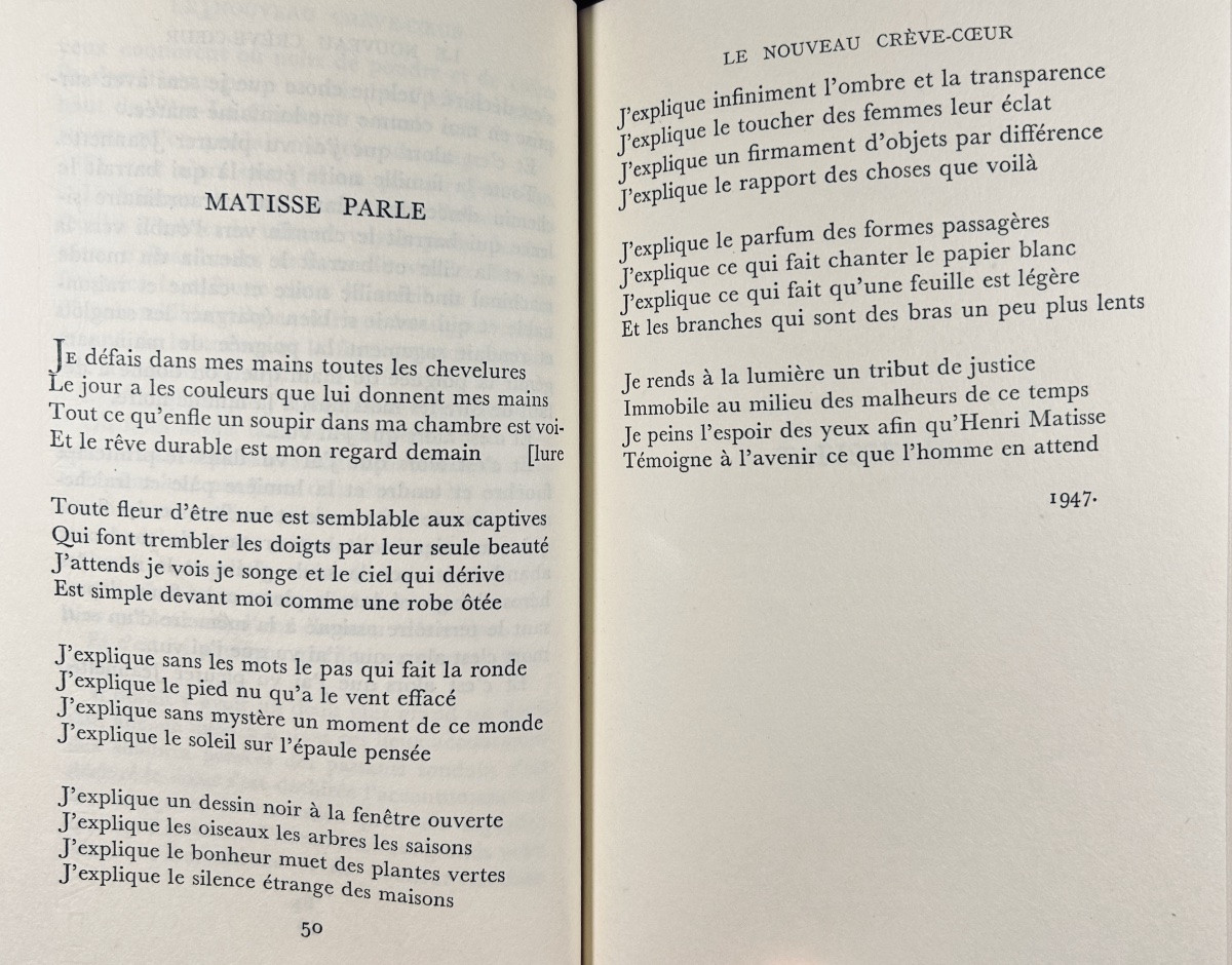 Aragon - The New Heartbreaker. Gallimard, 1948, Paul Bonnet Hardcover, First Edition.-photo-5