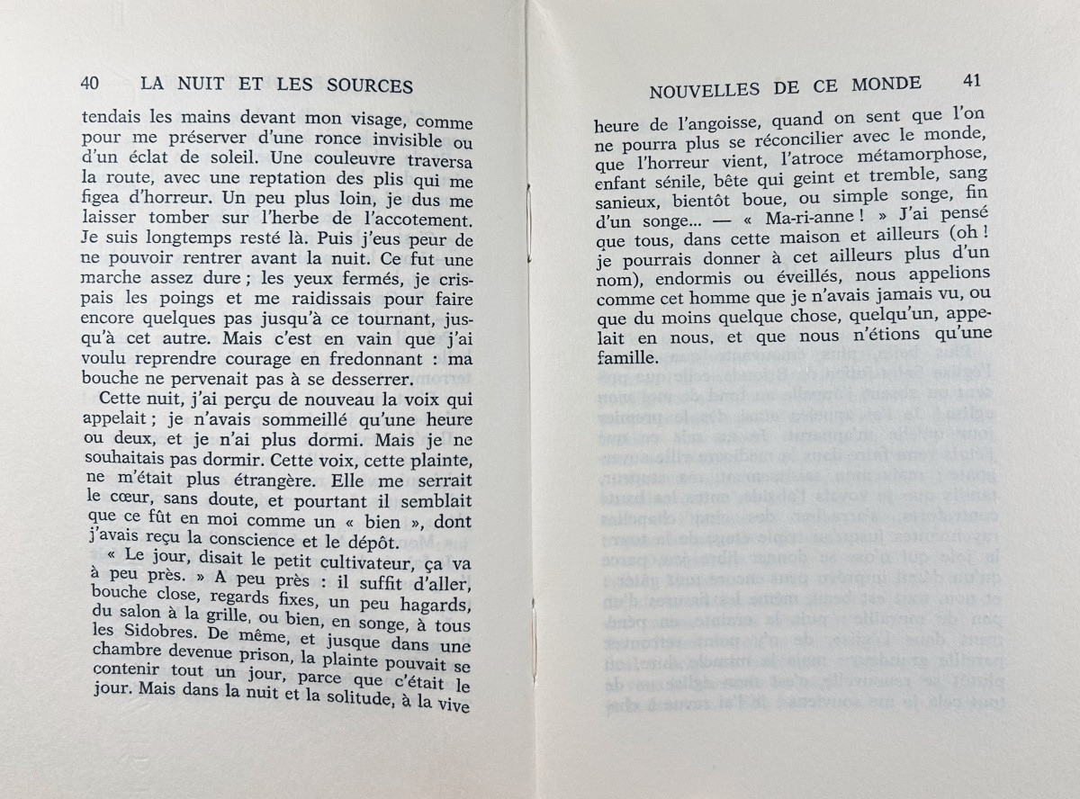 Arland (marcel) - I Am Writing To You... II The Night And The Springs. Grasset, 1963, Paperback, Ex Num.-photo-8